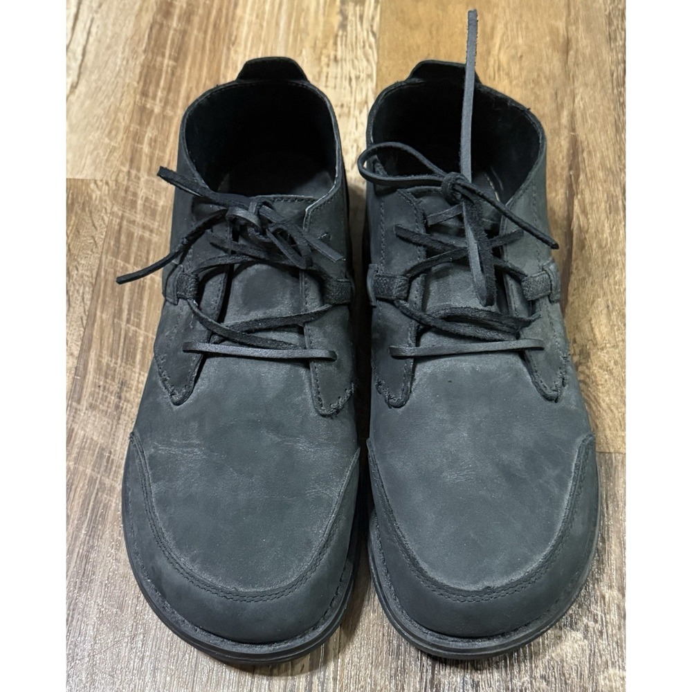 Xero Coalton Men's 9.5 Barefoot Minimalist Zero Drop Chukka Low Leather Black